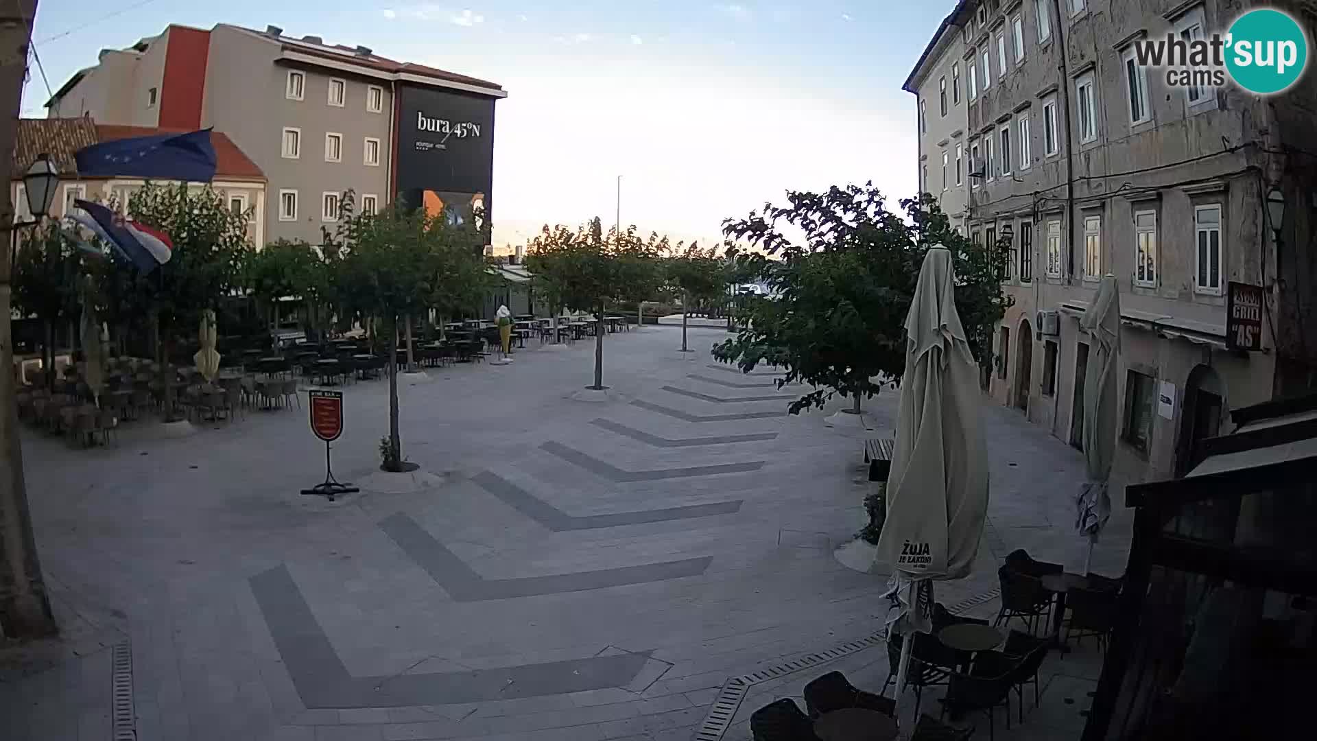 Center of Senj city – Pavlin square – Live Cam Dalmatia