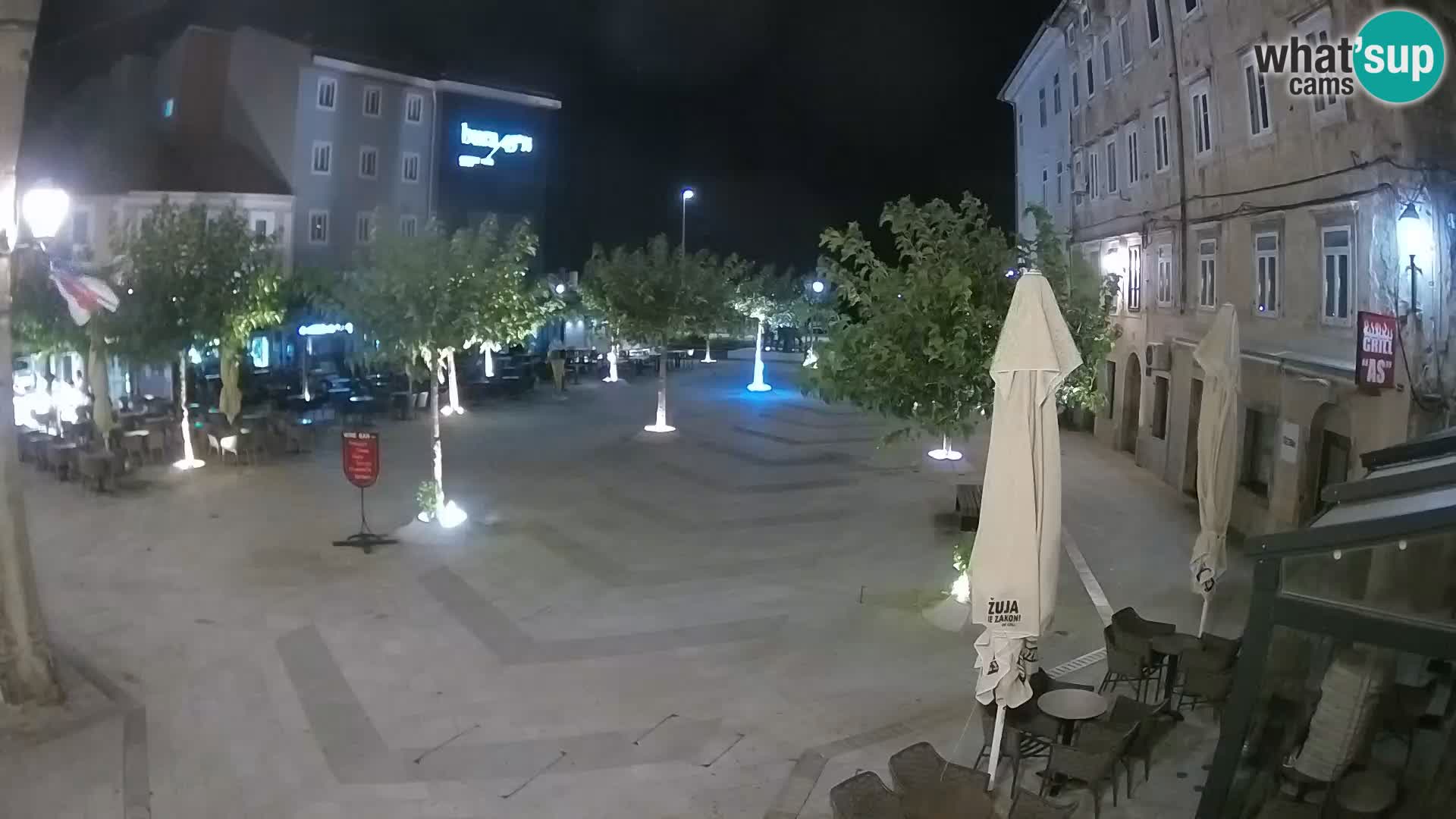 Center of Senj city – Pavlin square – Live Cam Dalmatia