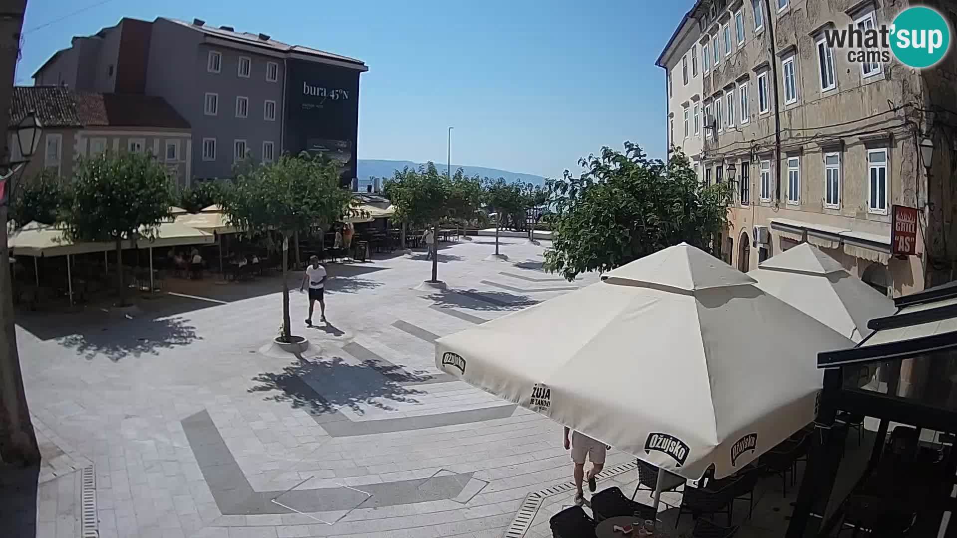 Center of Senj city – Pavlin square – Live Cam Dalmatia
