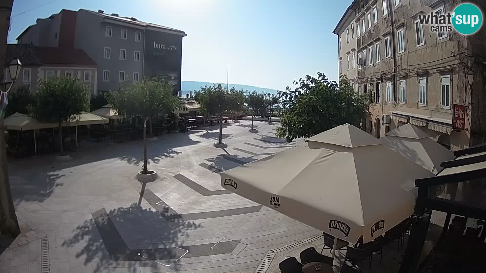 Center of Senj city – Pavlin square – Live Cam Dalmatia