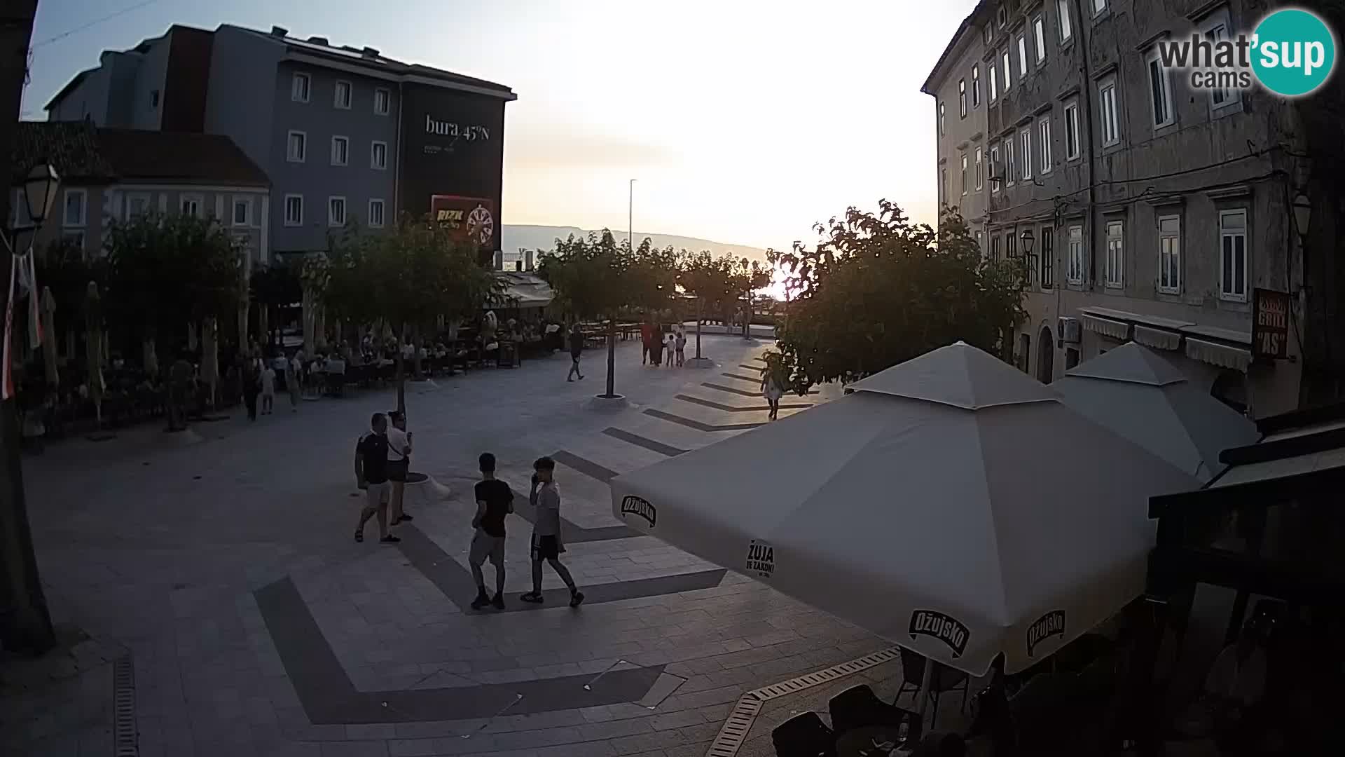 Center of Senj city – Pavlin square – Live Cam Dalmatia