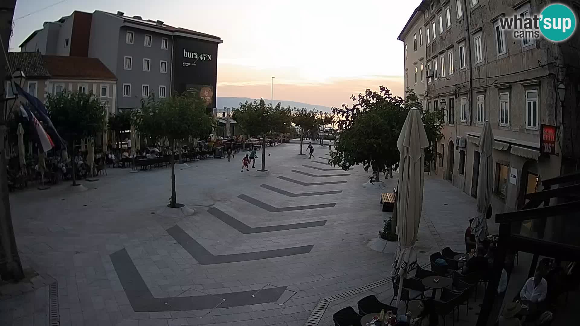 Center of Senj city – Pavlin square – Live Cam Dalmatia