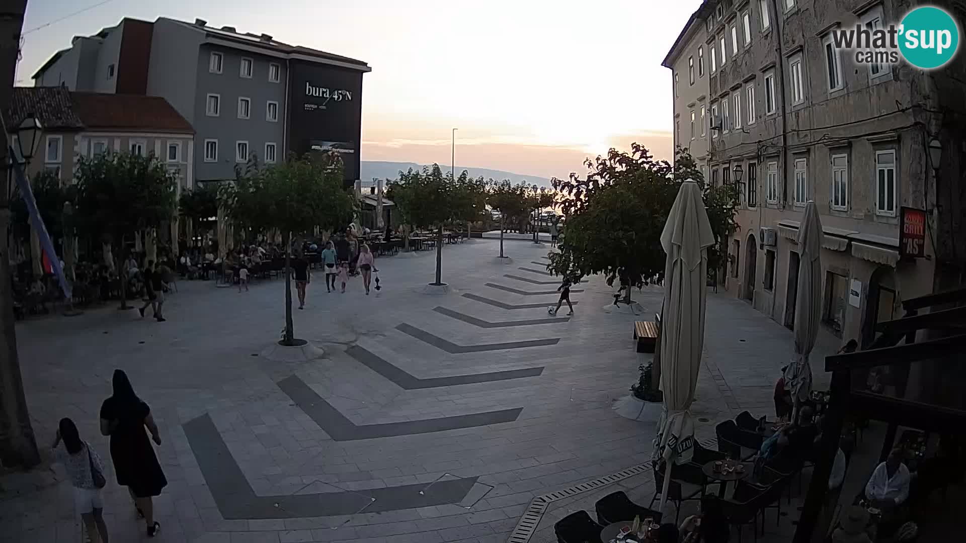 Center of Senj city – Pavlin square – Live Cam Dalmatia