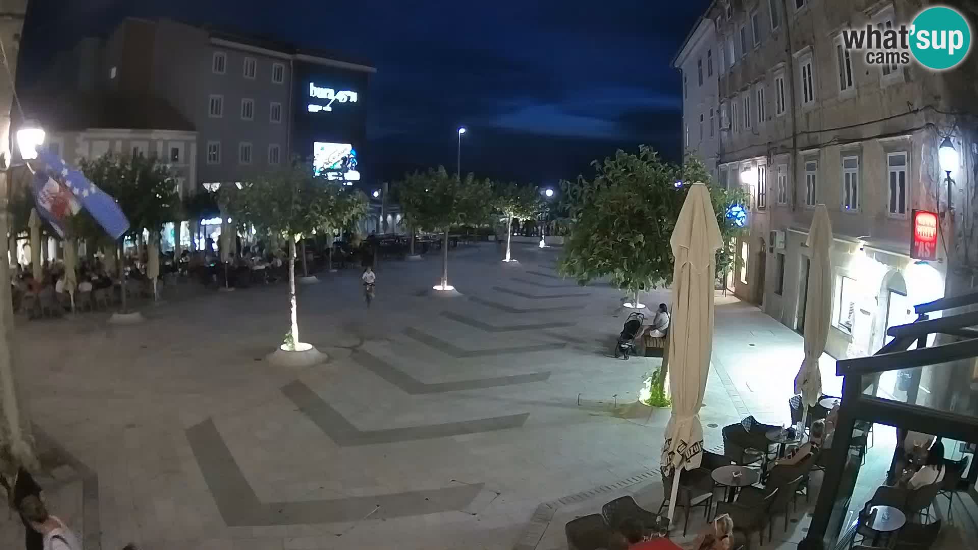 Center of Senj city – Pavlin square – Live Cam Dalmatia