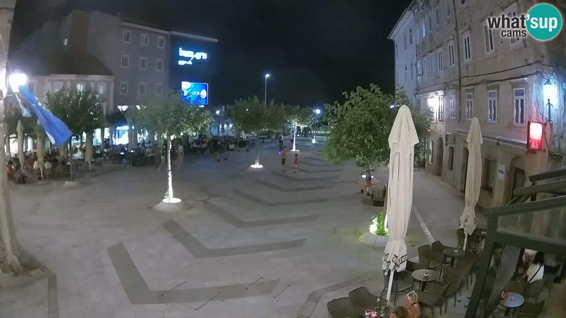 Zentrum der Stadt Senj – Pavlin platz – Live Cam Dalmatia