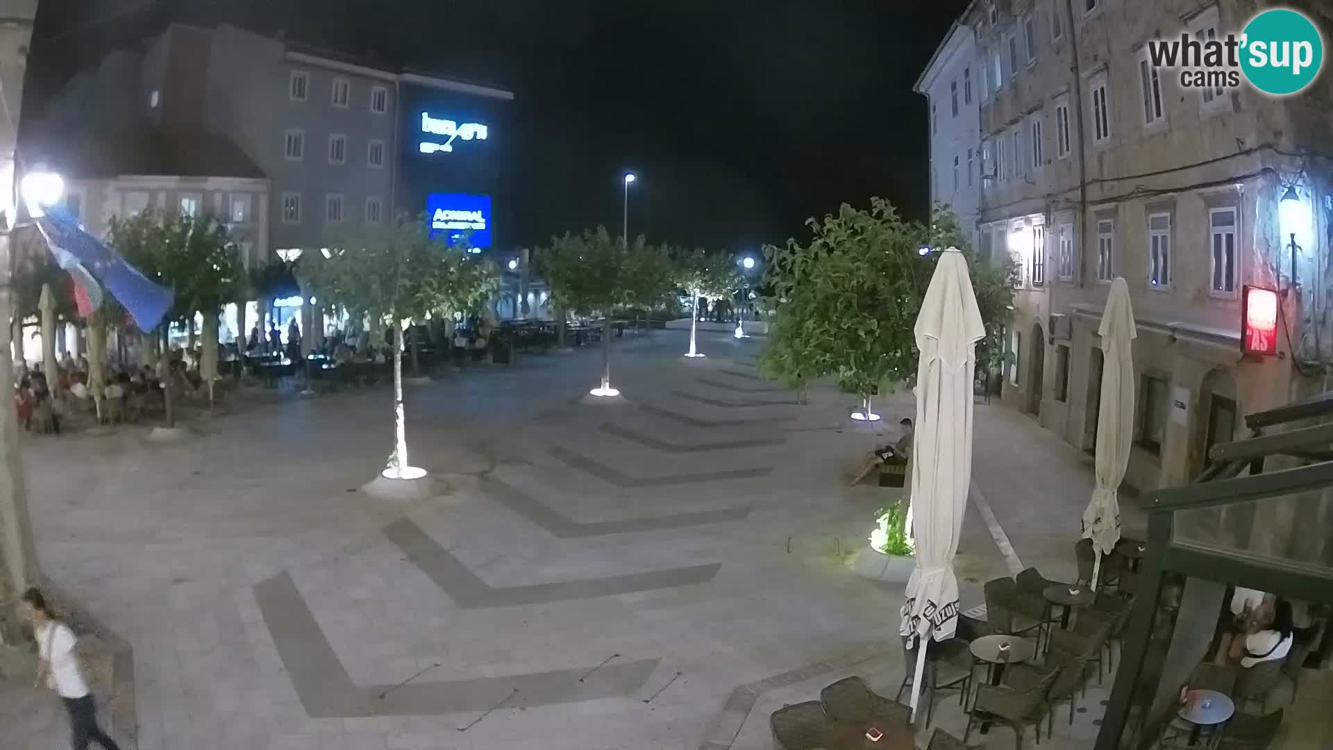 Zentrum der Stadt Senj – Pavlin platz – Live Cam Dalmatia