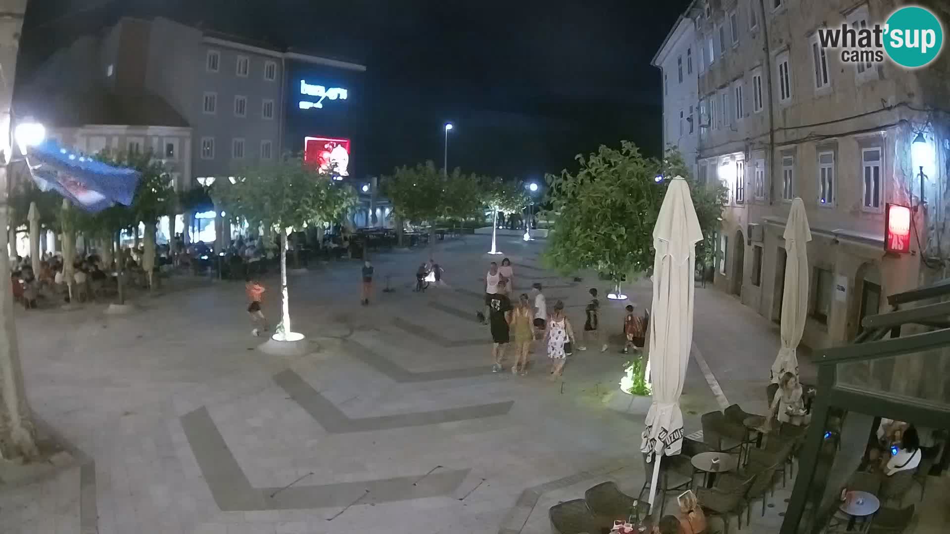 Zentrum der Stadt Senj – Pavlin platz – Live Cam Dalmatia