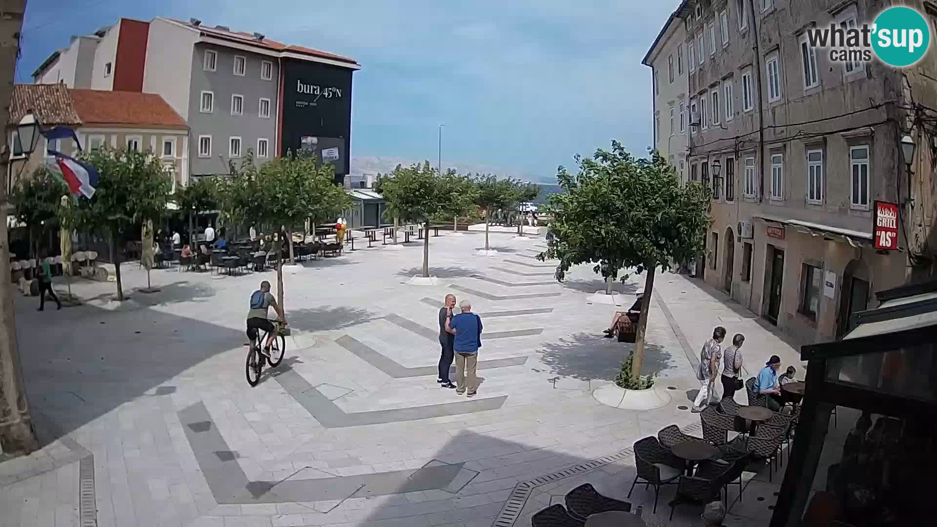 Center of Senj city – Pavlin square – Live Cam Dalmatia