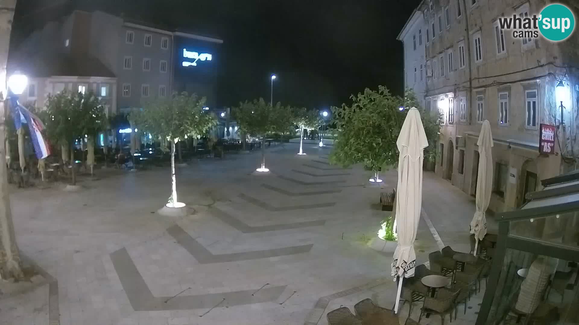 Center of Senj city – Pavlin square – Live Cam Dalmatia