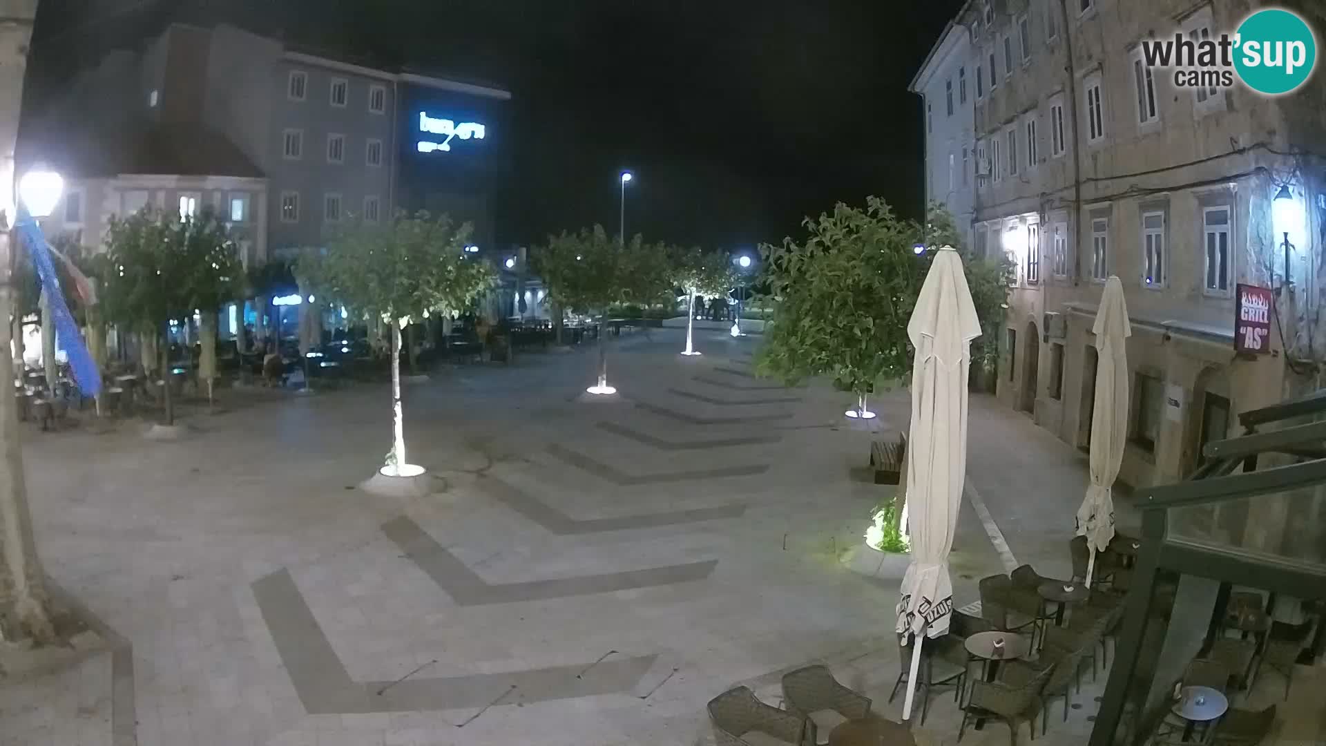 Zentrum der Stadt Senj – Pavlin platz – Live Cam Dalmatia