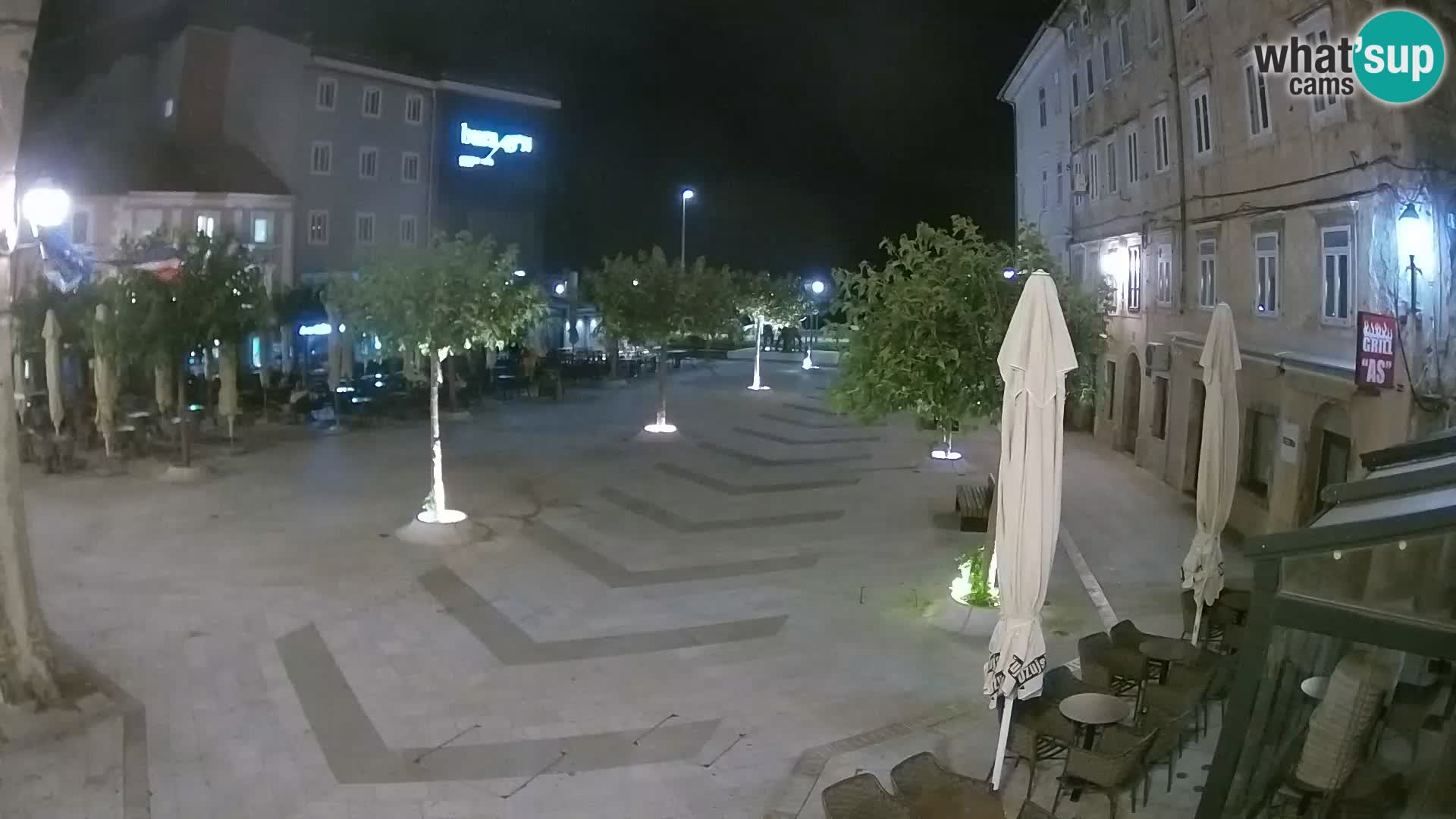 Centro della città di Senj – Piazza Pavlin – Live Cam Dalmazia