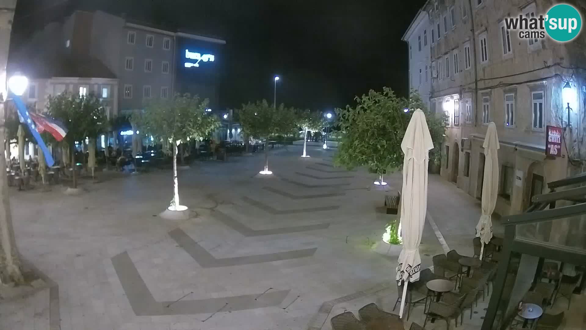 Center of Senj city – Pavlin square – Live Cam Dalmatia