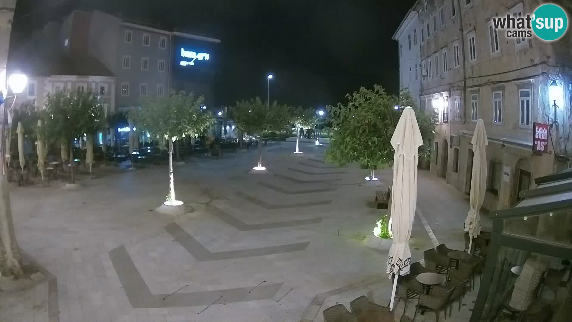 Centre de la ville de Senj – Place Pavlin – Live Cam Dalmatie