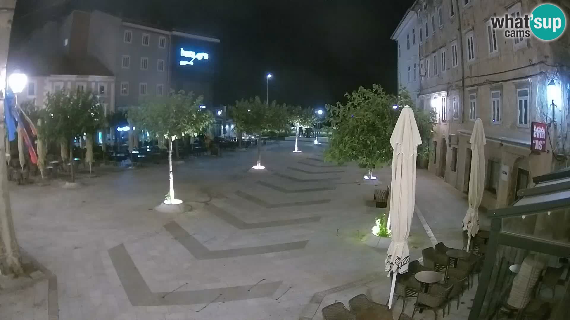 Center mesta Senj – Pavlinski trg – spletne kamere Dalmacija