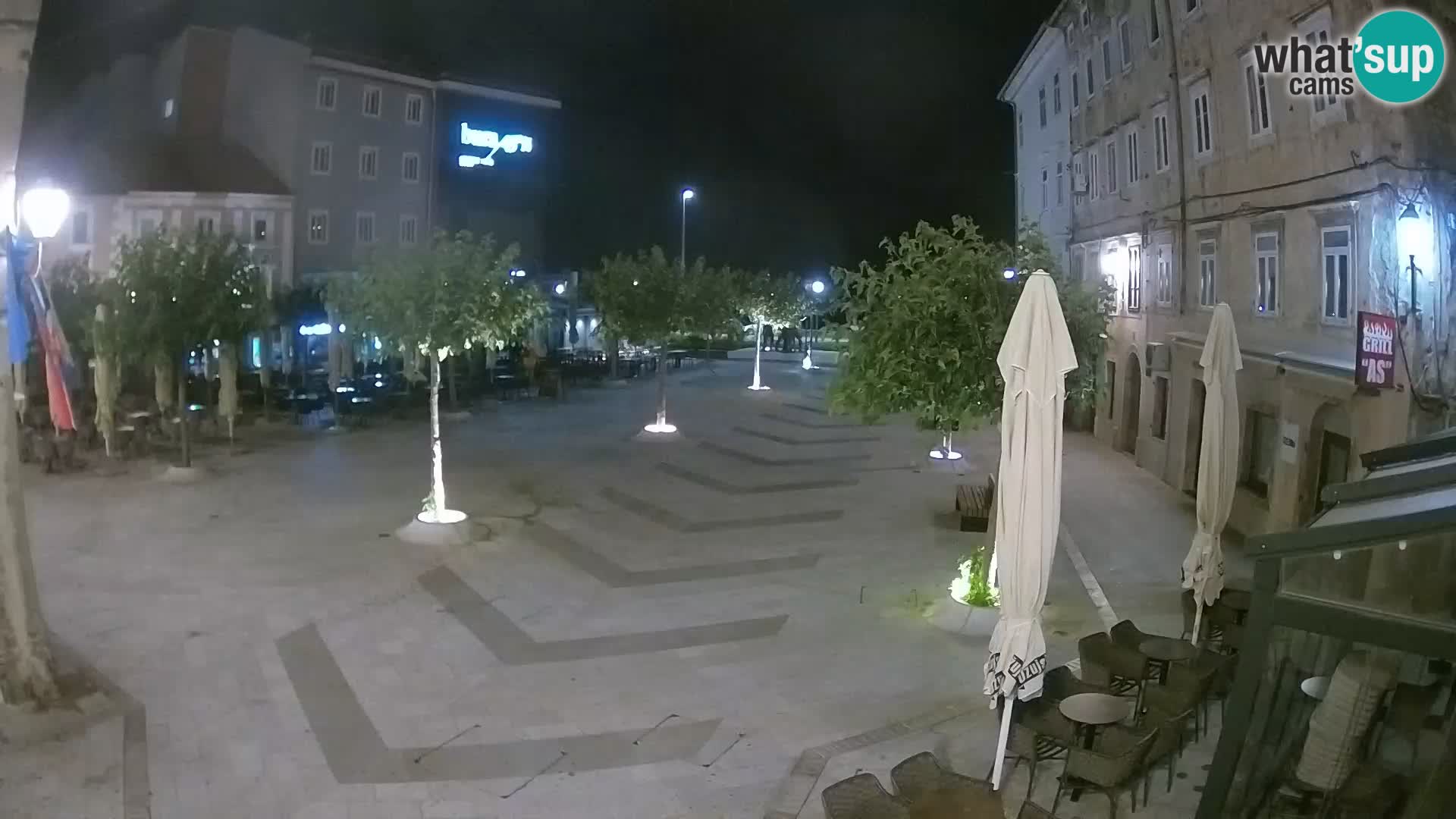 Center mesta Senj – Pavlinski trg – spletne kamere Dalmacija