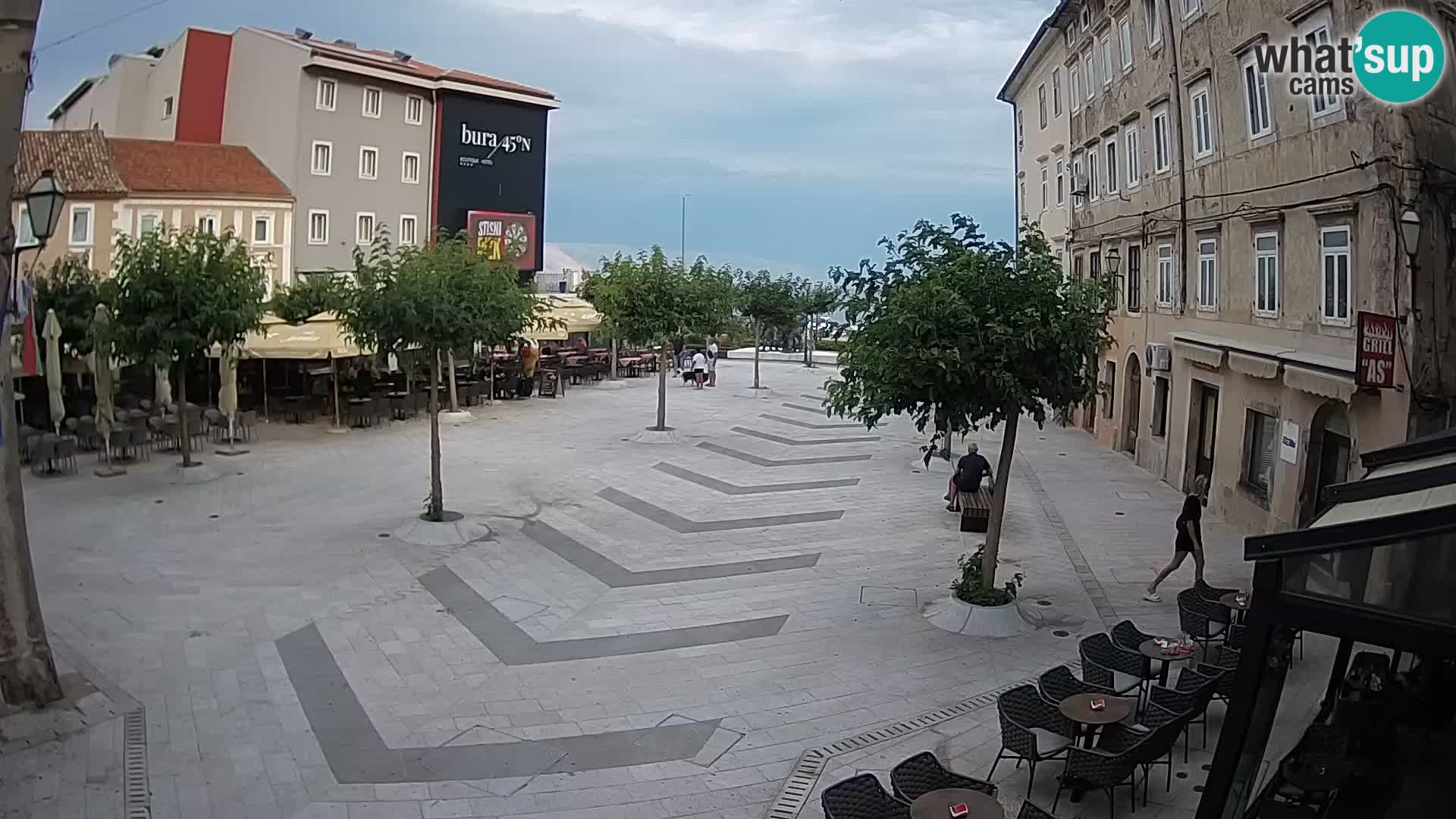 Centre de la ville de Senj – Place Pavlin – Live Cam Dalmatie