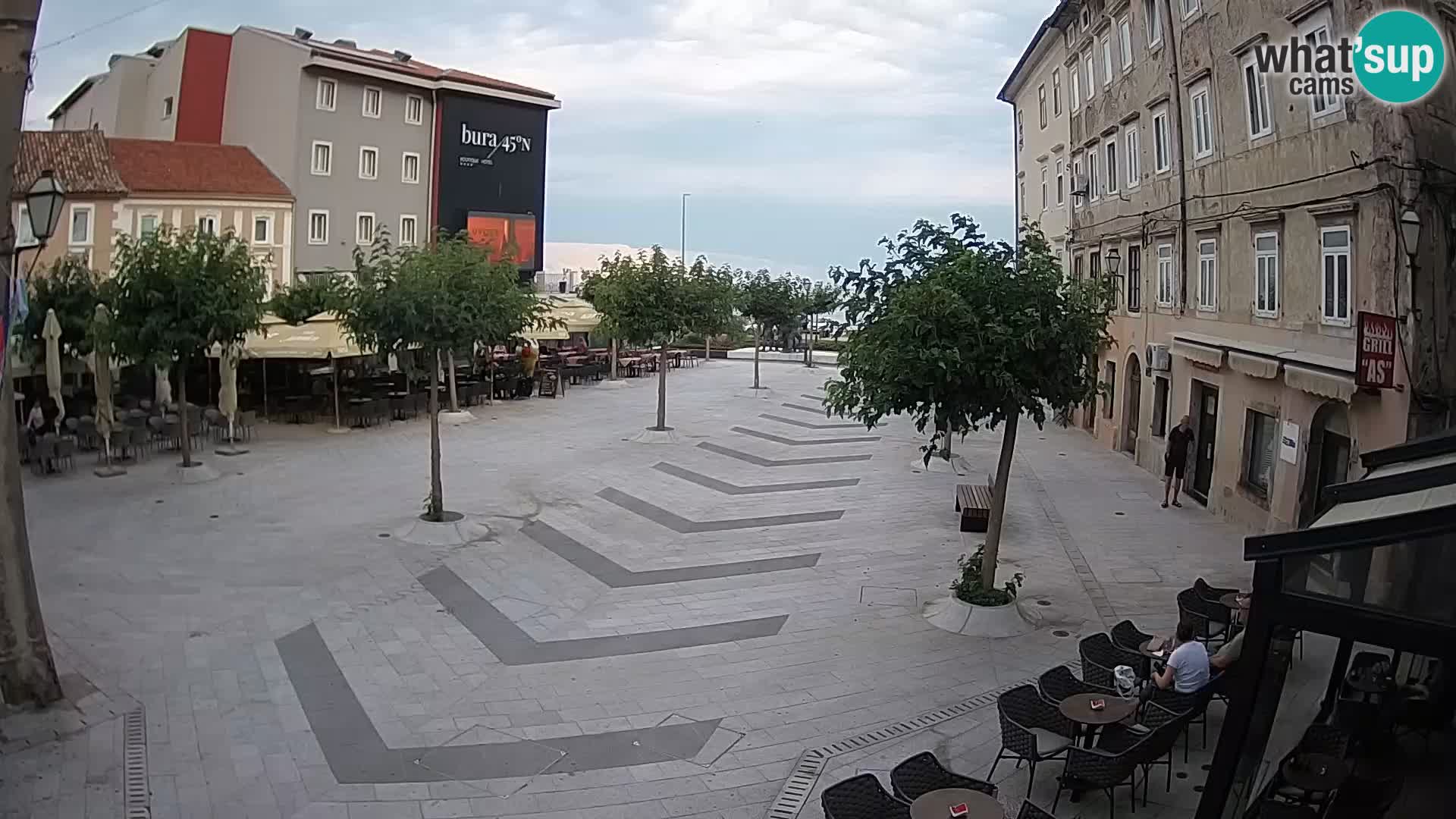 Center of Senj city – Pavlin square – Live Cam Dalmatia