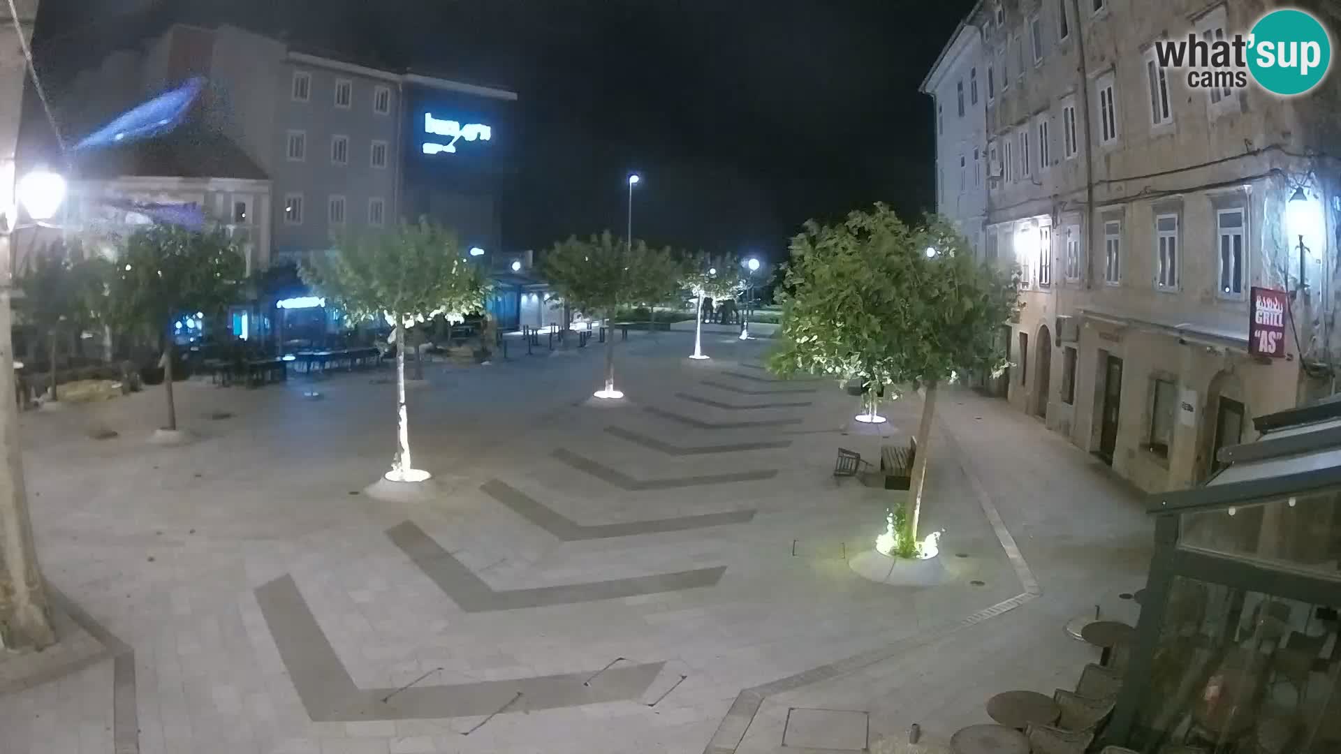 Zentrum der Stadt Senj – Pavlin platz – Live Cam Dalmatia