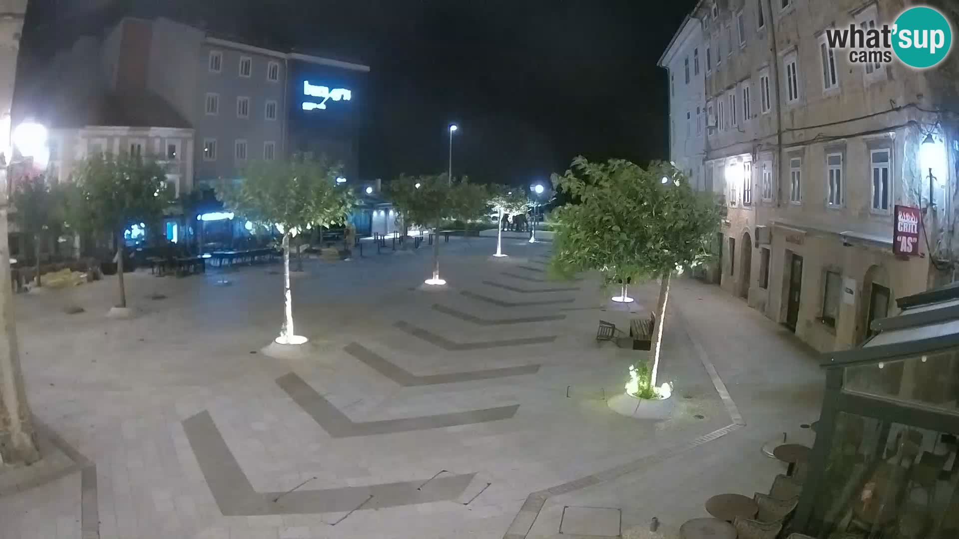 Centro della città di Senj – Piazza Pavlin – Live Cam Dalmazia