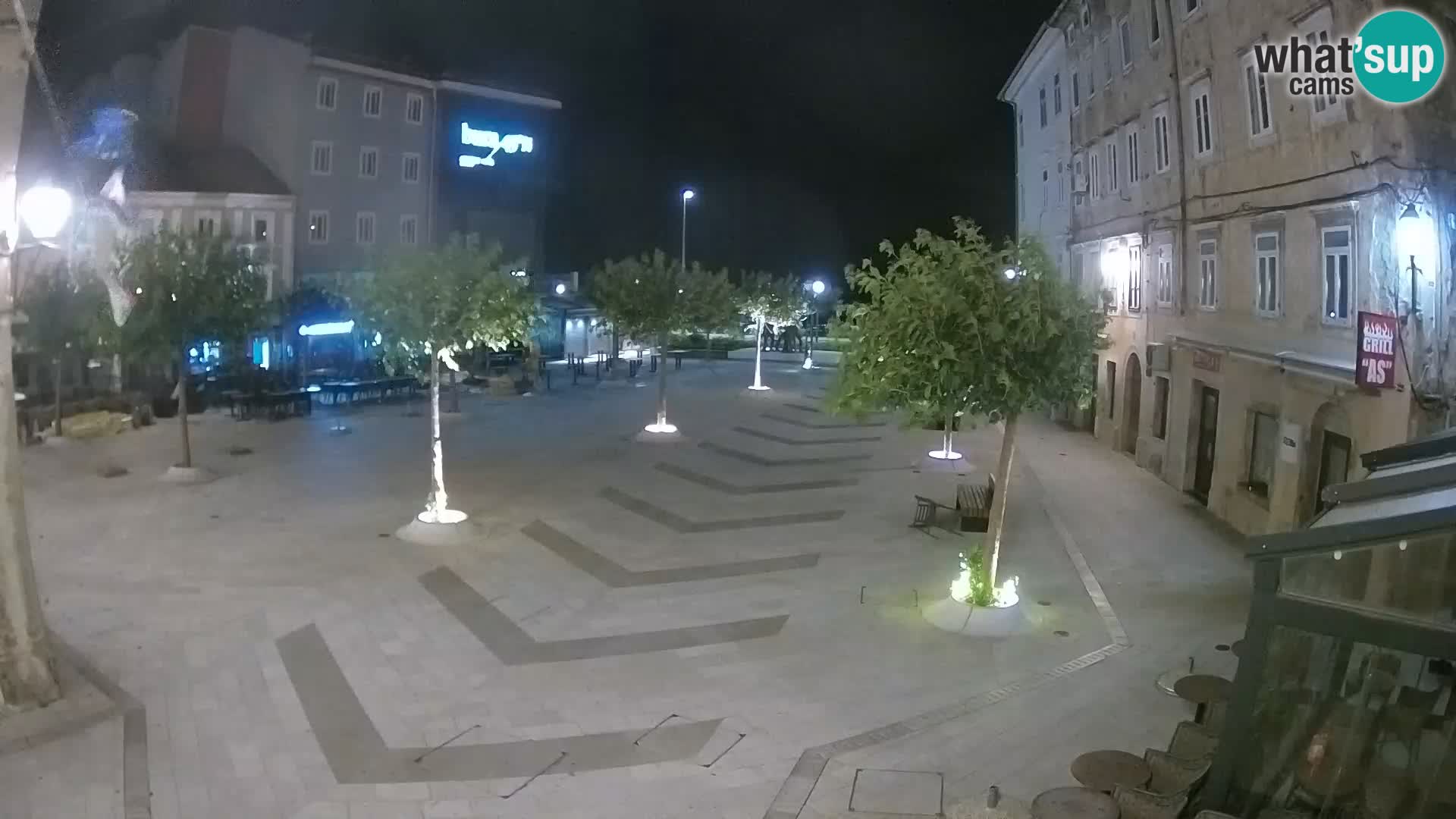Centre de la ville de Senj – Place Pavlin – Live Cam Dalmatie