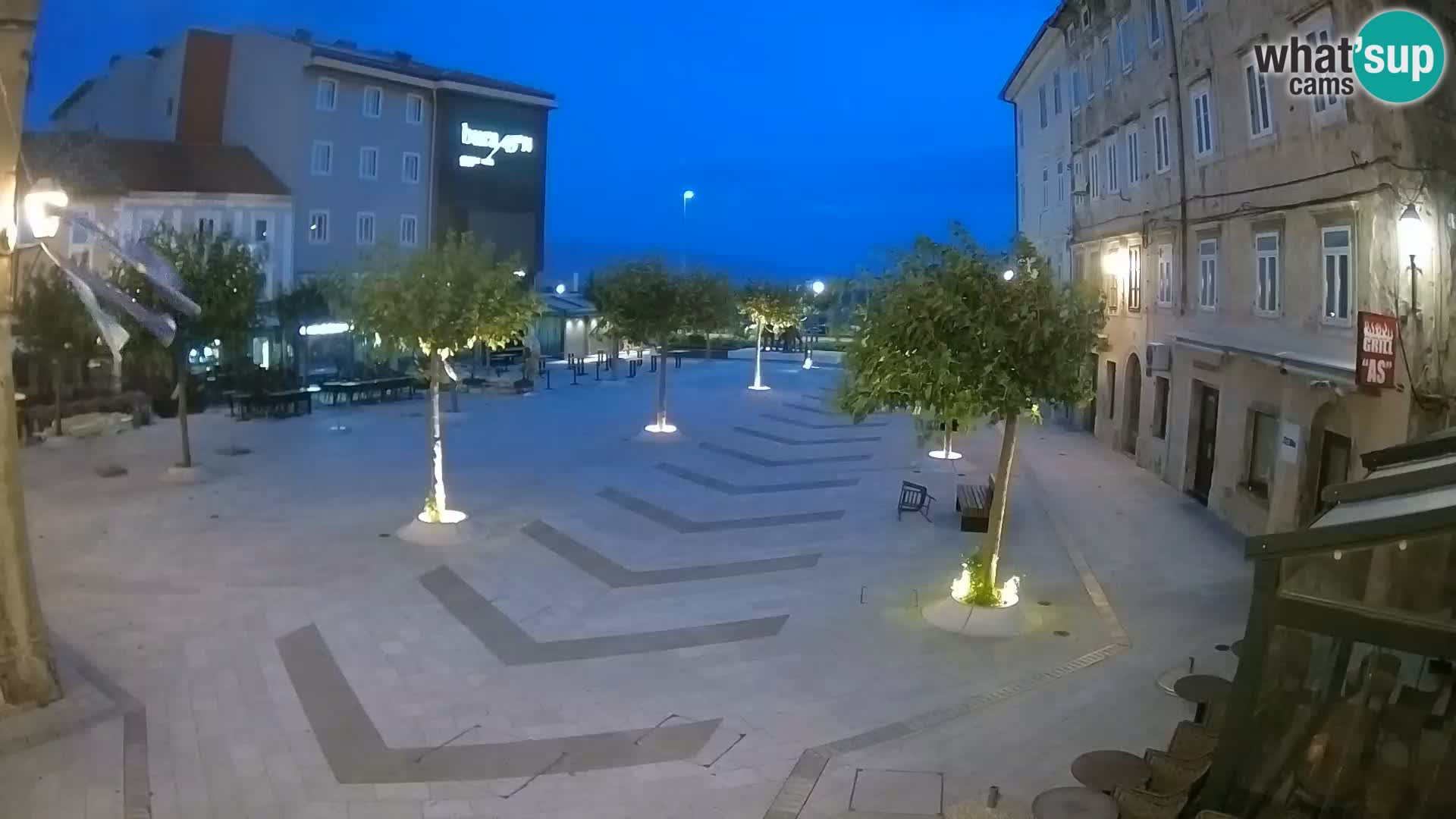 Center of Senj city – Pavlin square – Live Cam Dalmatia
