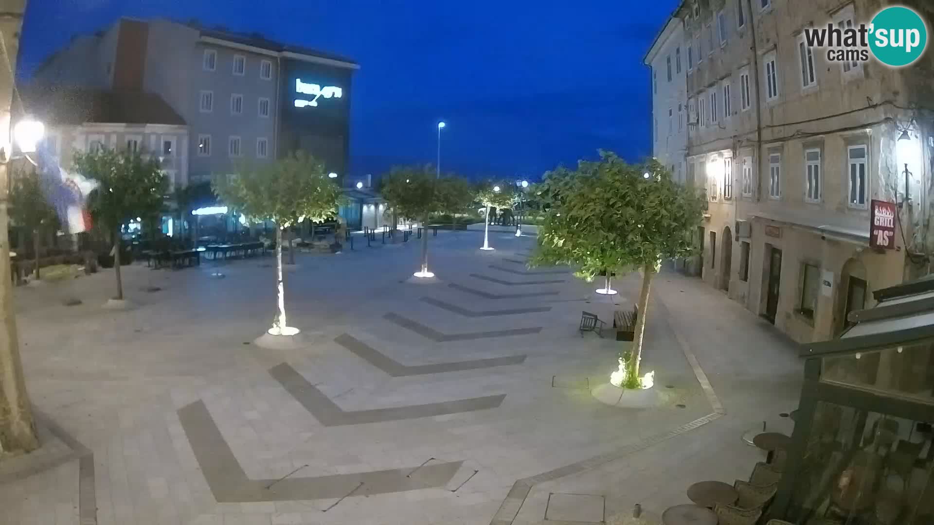 Center of Senj city – Pavlin square – Live Cam Dalmatia
