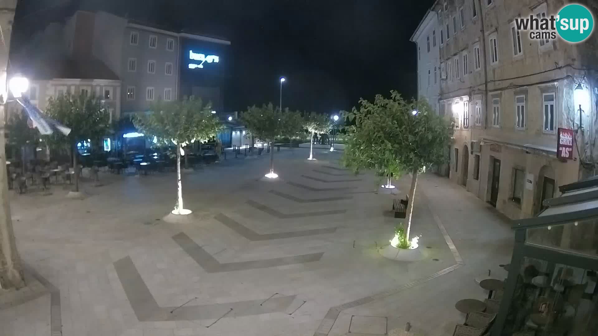 Centre de la ville de Senj – Place Pavlin – Live Cam Dalmatie