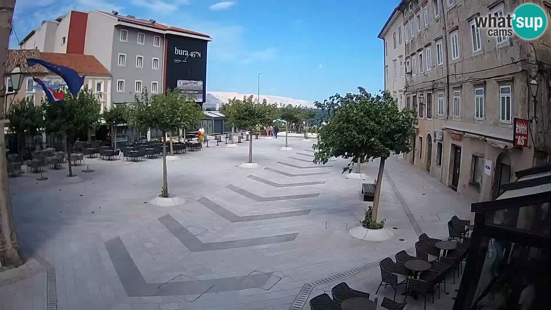 Center of Senj city – Pavlin square – Live Cam Dalmatia