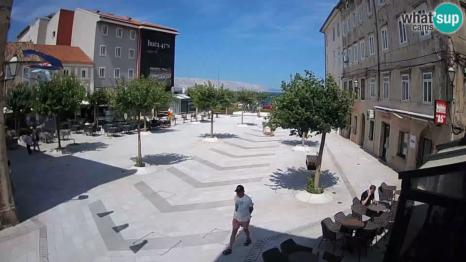 Center of Senj city – Pavlin square – Live Cam Dalmatia