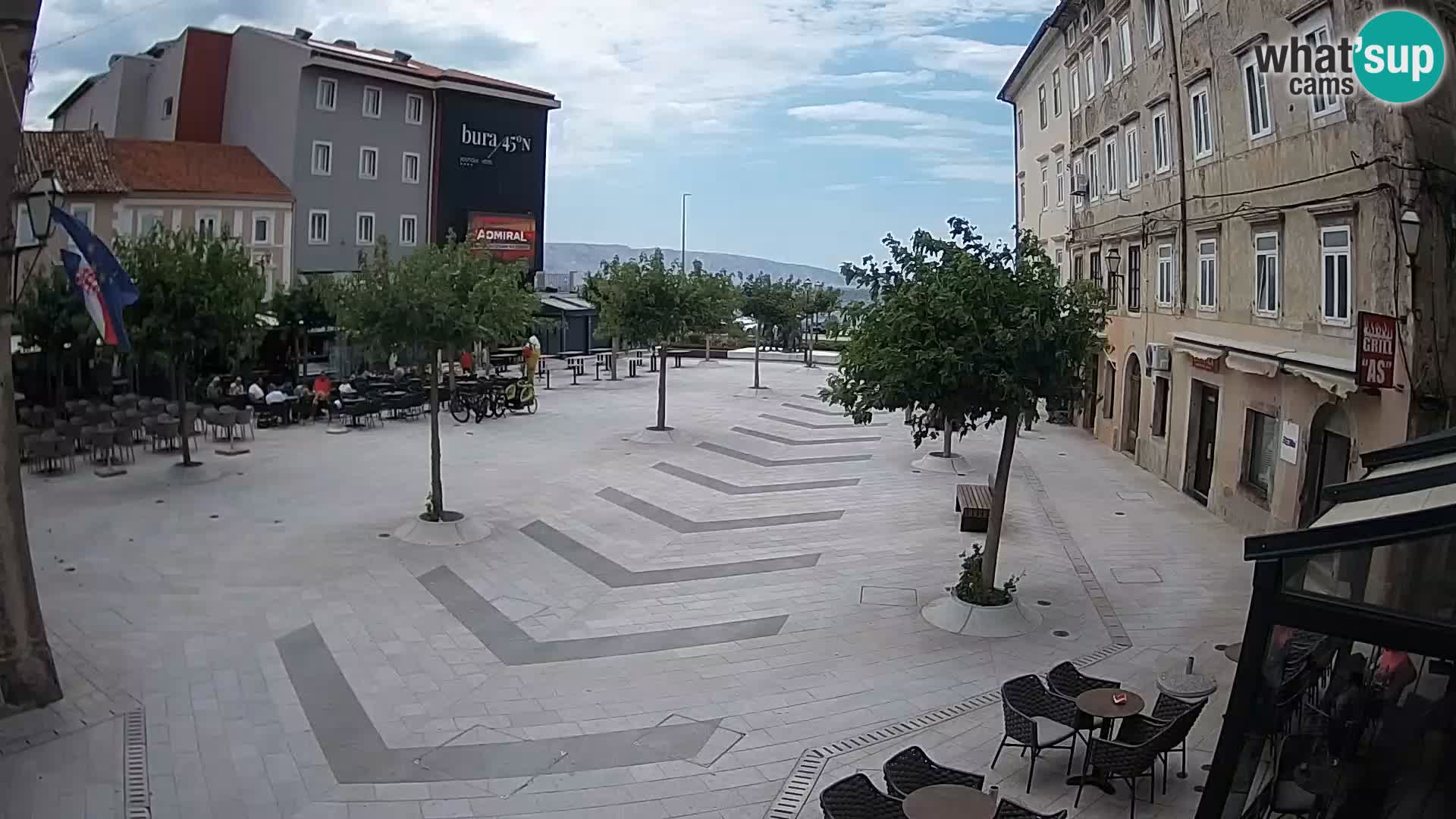 Center of Senj city – Pavlin square – Live Cam Dalmatia