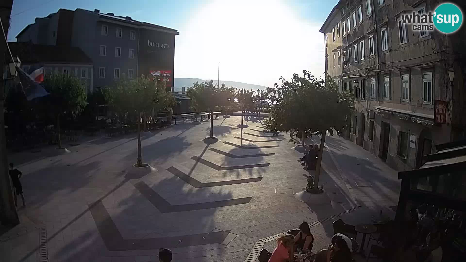 Center of Senj city – Pavlin square – Live Cam Dalmatia