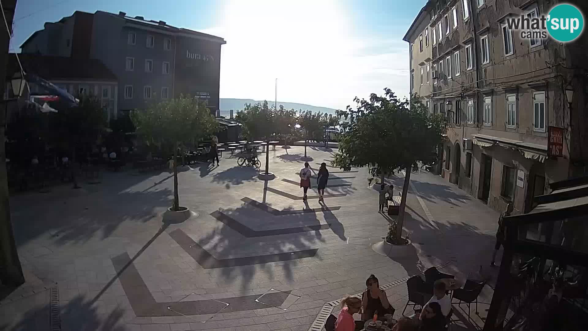 Center of Senj city – Pavlin square – Live Cam Dalmatia
