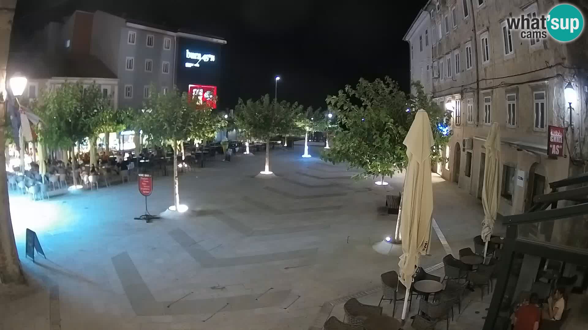 Center of Senj city – Pavlin square – Live Cam Dalmatia