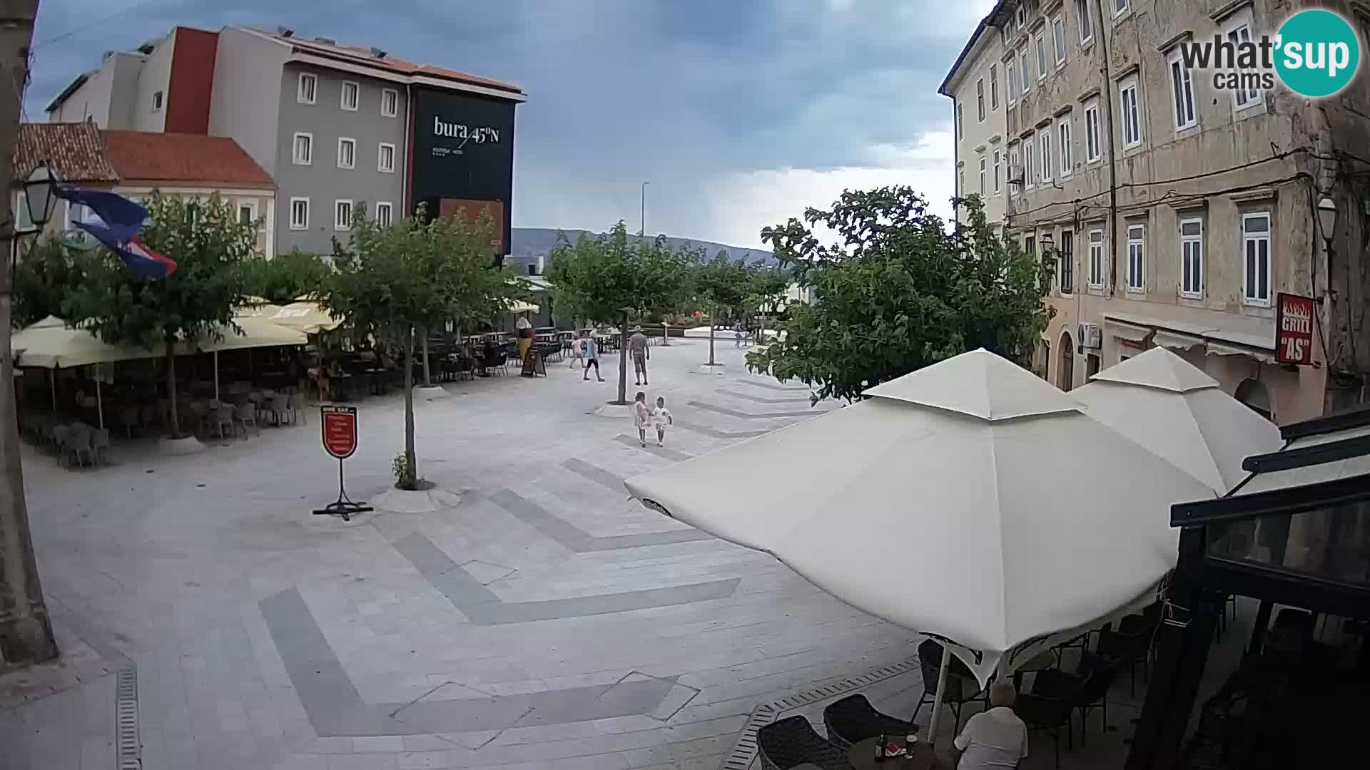 Center of Senj city – Pavlin square – Live Cam Dalmatia