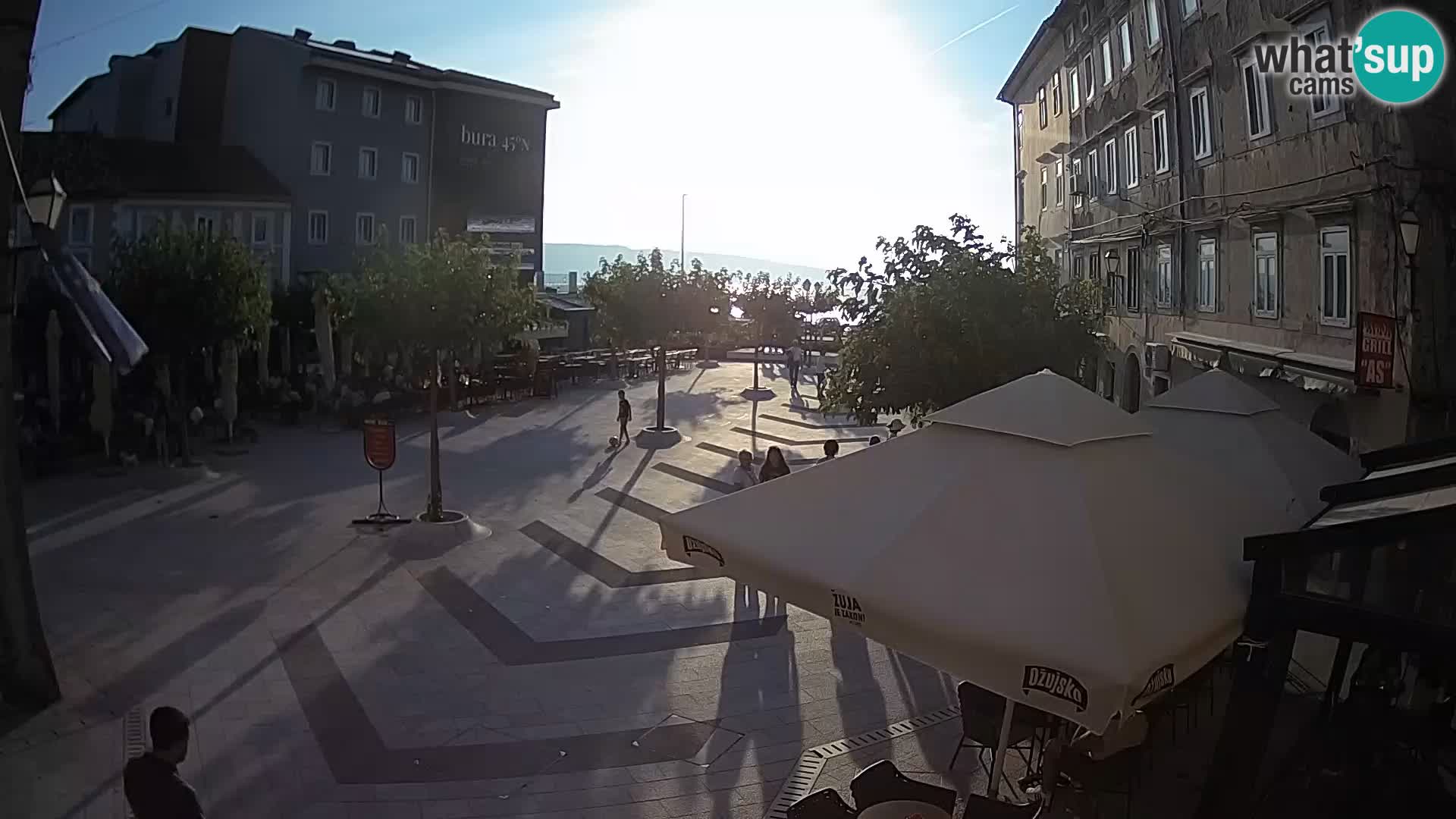 Center of Senj city – Pavlin square – Live Cam Dalmatia