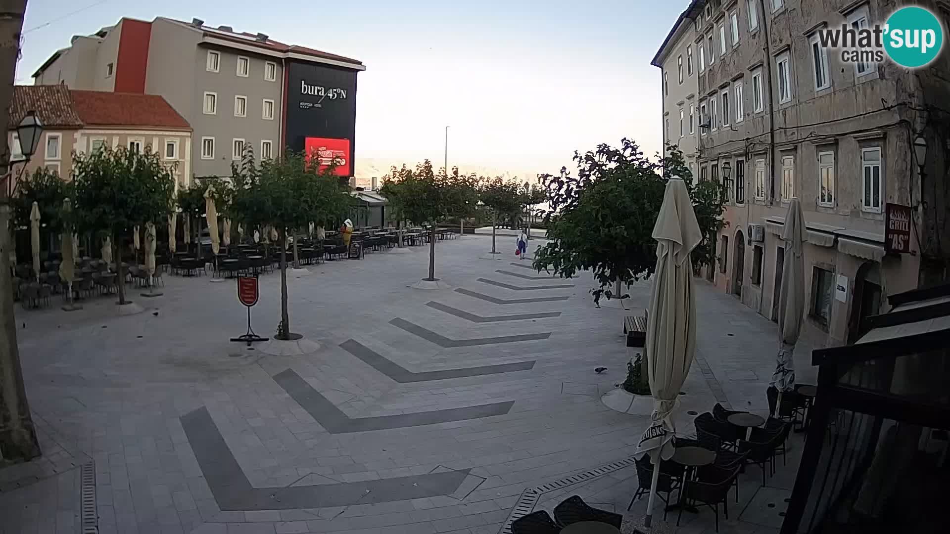 Centro della città di Senj – Piazza Pavlin – Live Cam Dalmazia