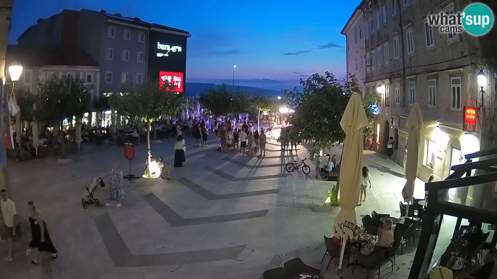 Center of Senj city – Pavlin square – Live Cam Dalmatia