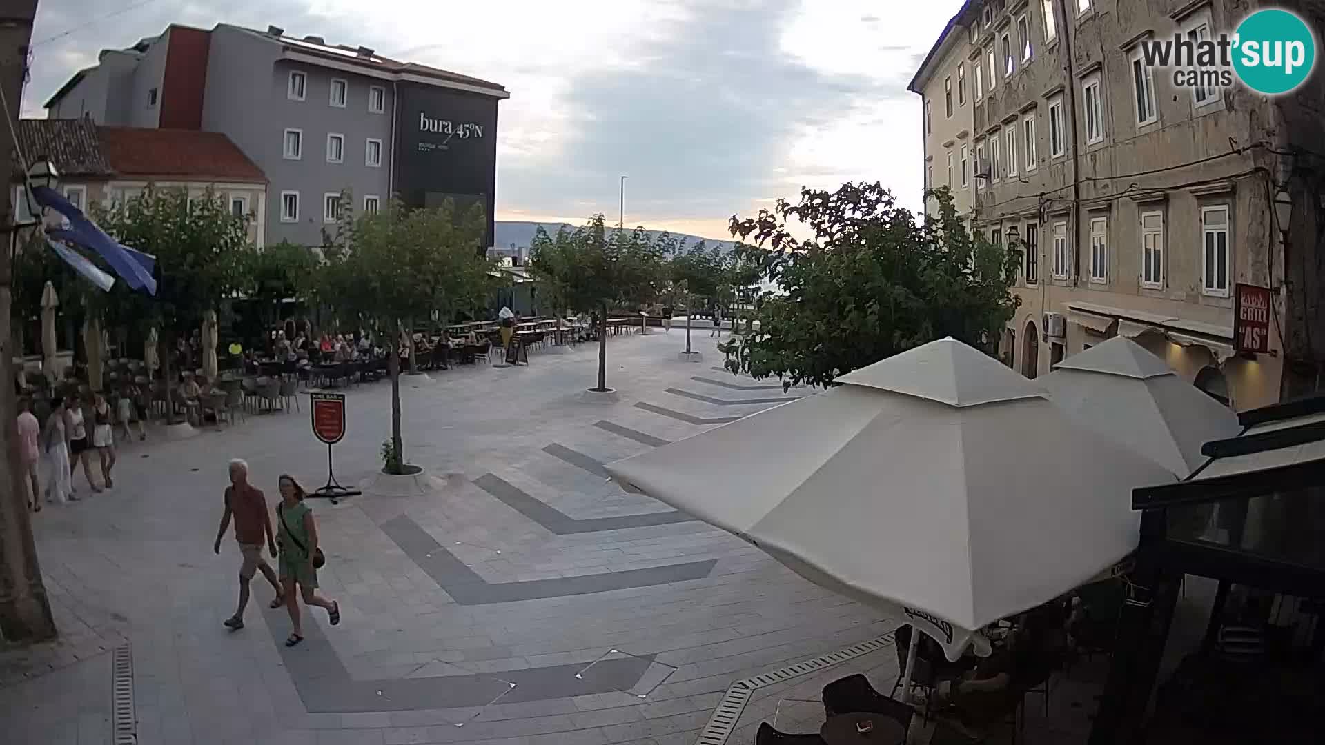 Center of Senj city – Pavlin square – Live Cam Dalmatia
