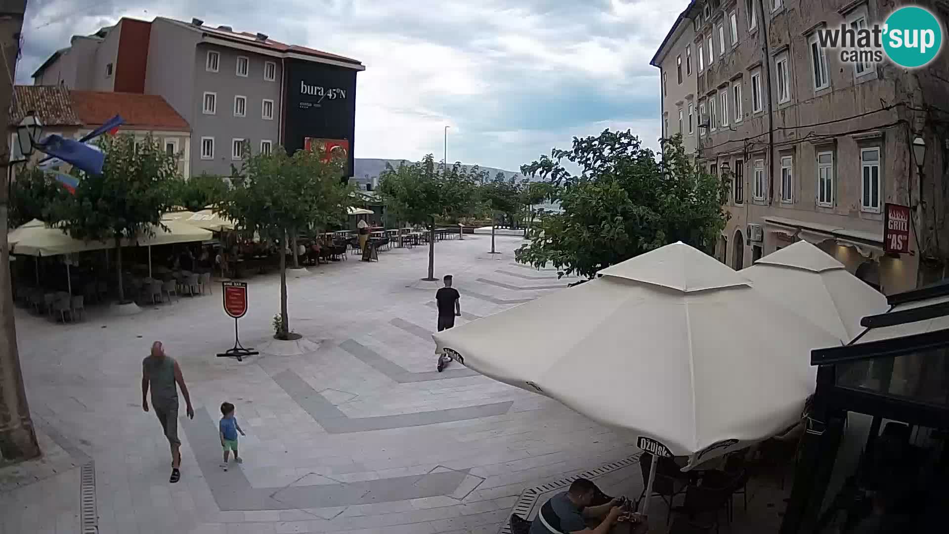 Center of Senj city – Pavlin square – Live Cam Dalmatia
