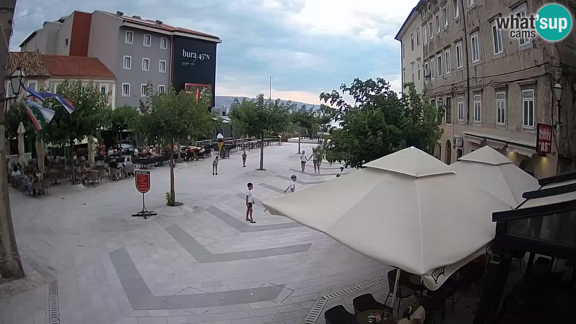 Center of Senj city – Pavlin square – Live Cam Dalmatia