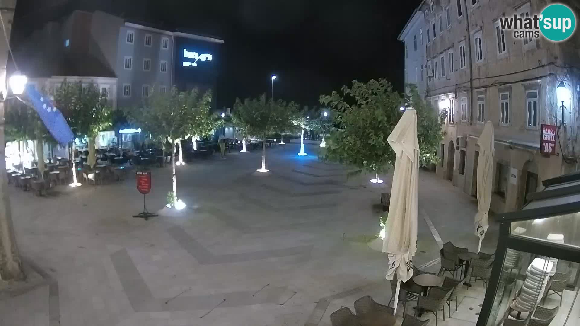 Centro della città di Senj – Piazza Pavlin – Live Cam Dalmazia