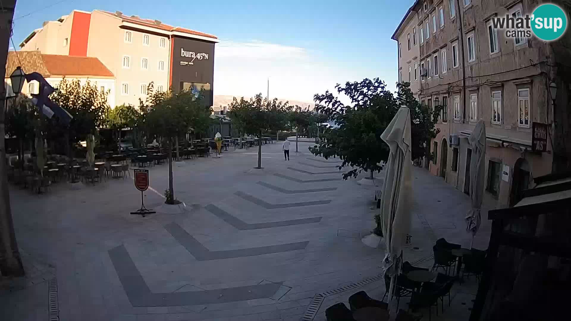Center of Senj city – Pavlin square – Live Cam Dalmatia
