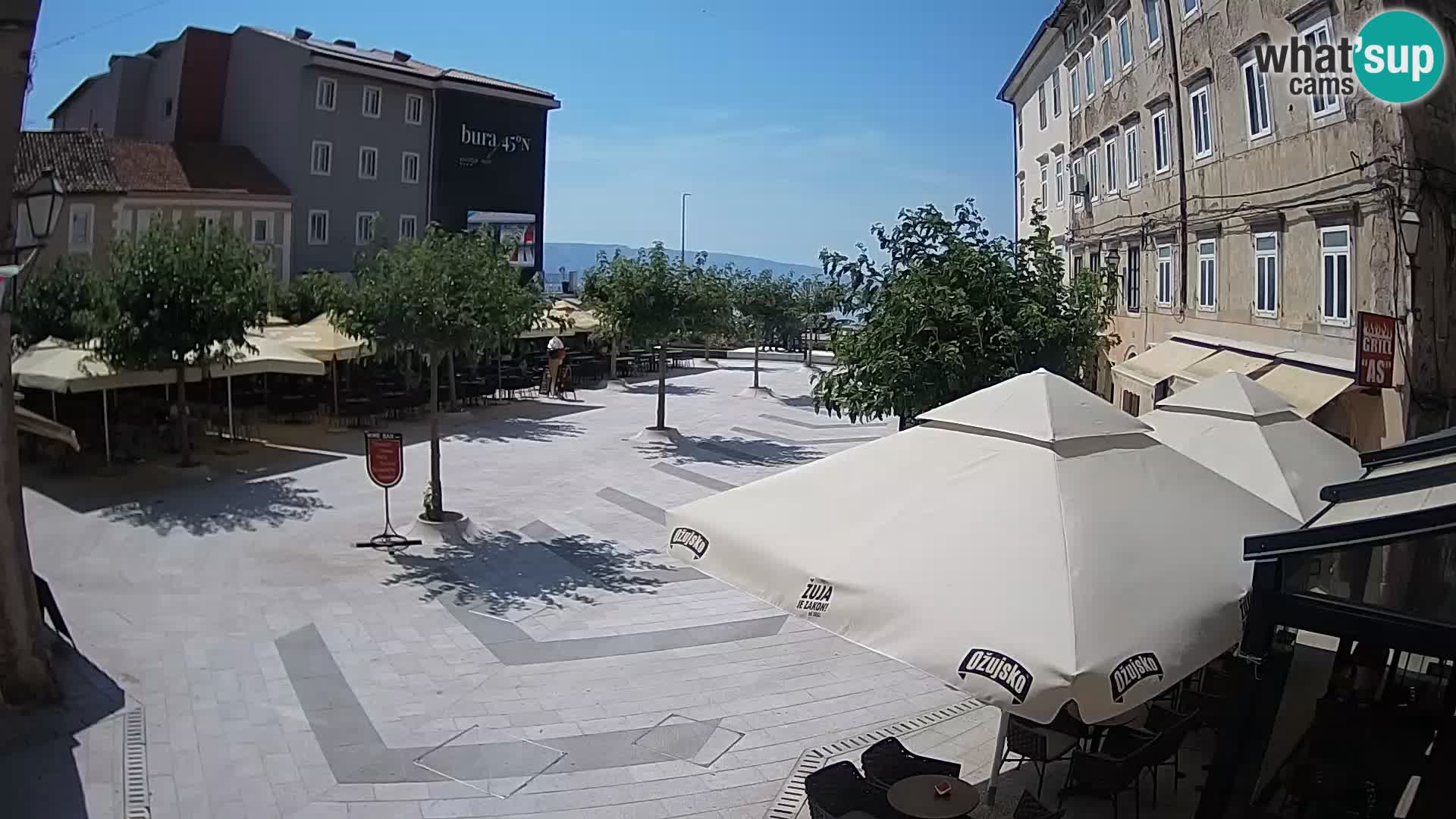 Centre de la ville de Senj – Place Pavlin – Live Cam Dalmatie
