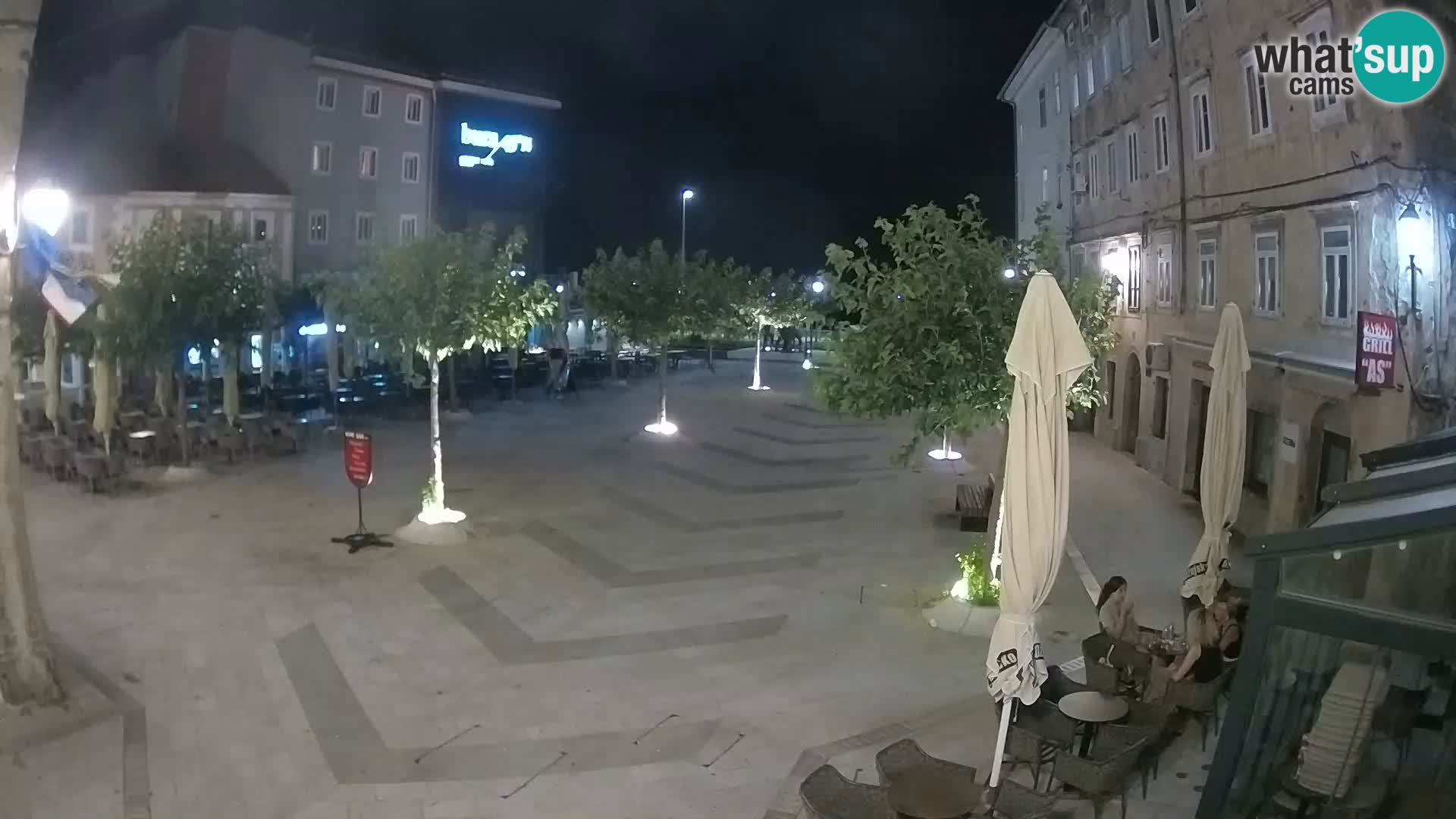 Center mesta Senj – Pavlinski trg – spletne kamere Dalmacija