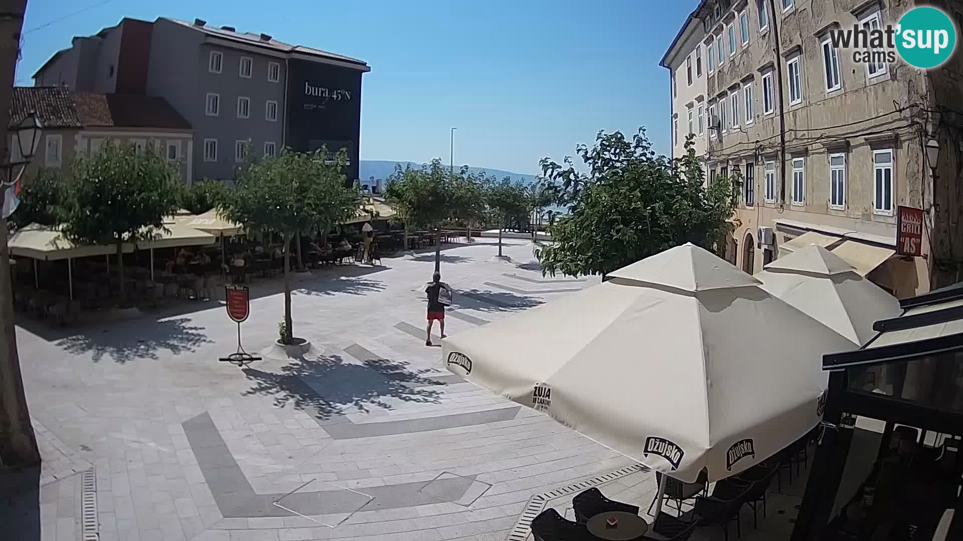 Center of Senj city – Pavlin square – Live Cam Dalmatia