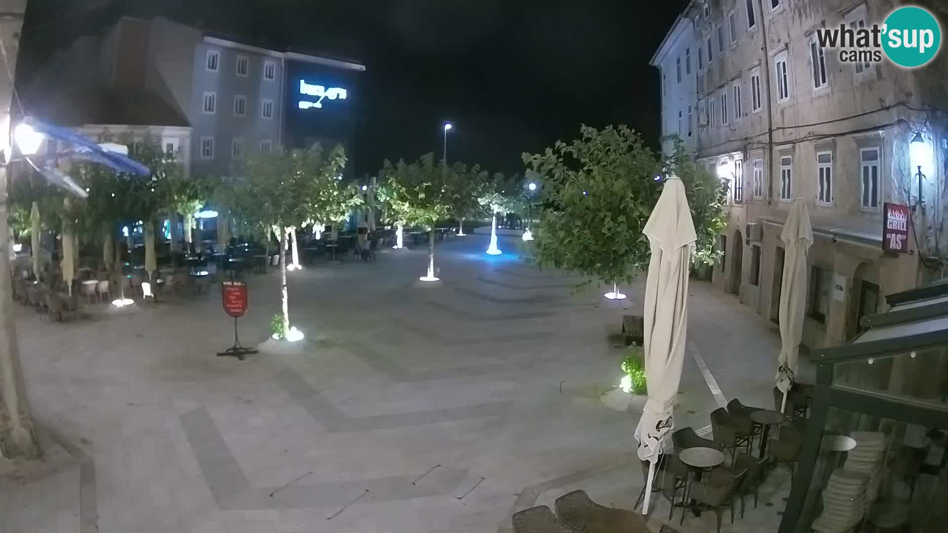 Center of Senj city – Pavlin square – Live Cam Dalmatia