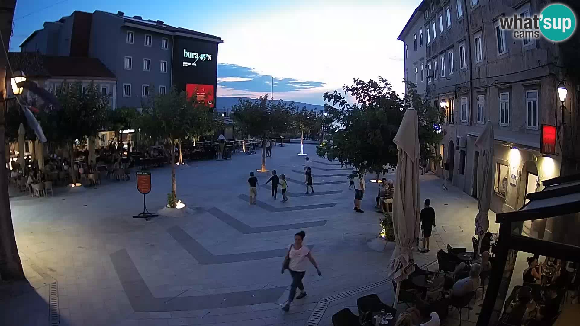 Centro della città di Senj – Piazza Pavlin – Live Cam Dalmazia