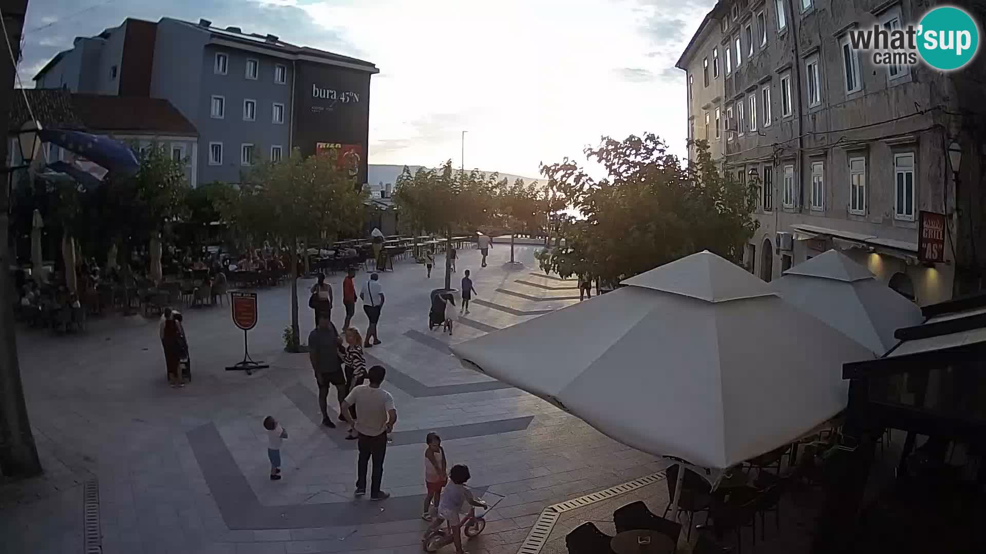 Center of Senj city – Pavlin square – Live Cam Dalmatia