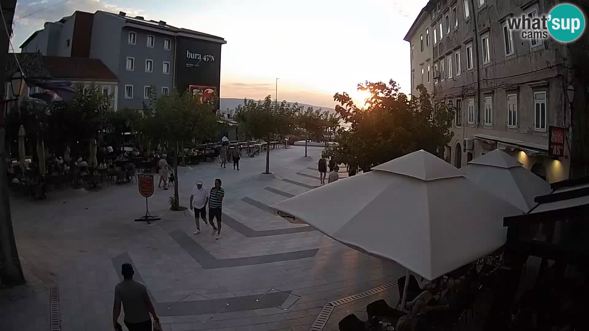 Center of Senj city – Pavlin square – Live Cam Dalmatia