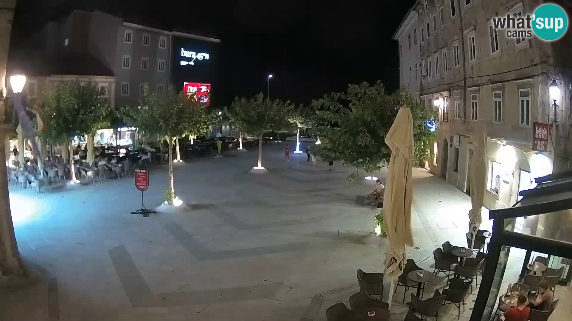 Centro de la ciudad de Senj – plaza Pavlin – Live Cam Dalmacia